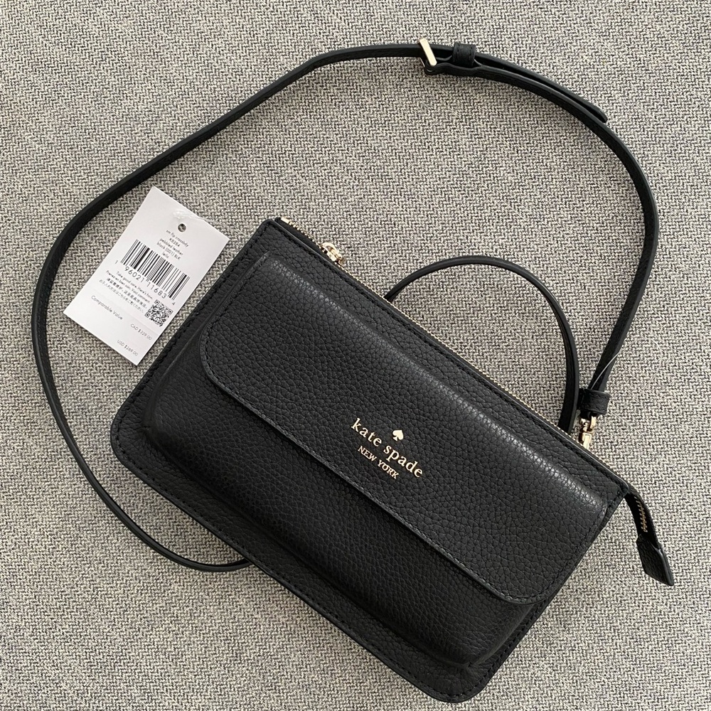Kate Spade Black Leather Crossbody Bag